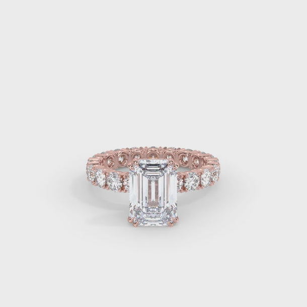 Lab Grown Diamond Engagement Ring "Minerva" #color_rose-gold