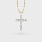 Lab Grown Diamond Cross Necklace 