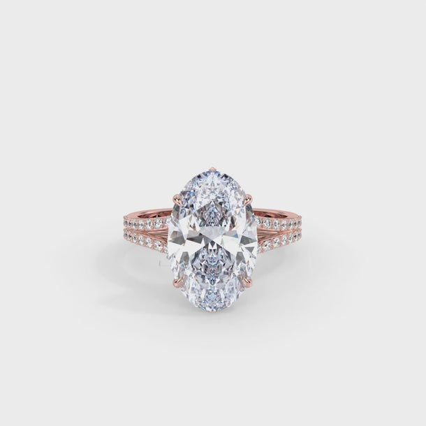 Lab Grown Diamond Engagement Ring "Firenze" #color_rose-gold