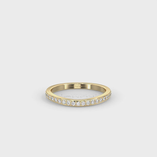 Lab Grown Diamond Wedding Ring "Fleur" #color_yellow-gold