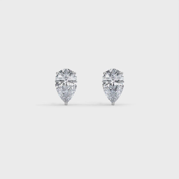 Lab Grown Diamond Stud Earrings "Nora" #color_platinum