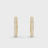 Lab Grown Diamond Hoop Earrings 