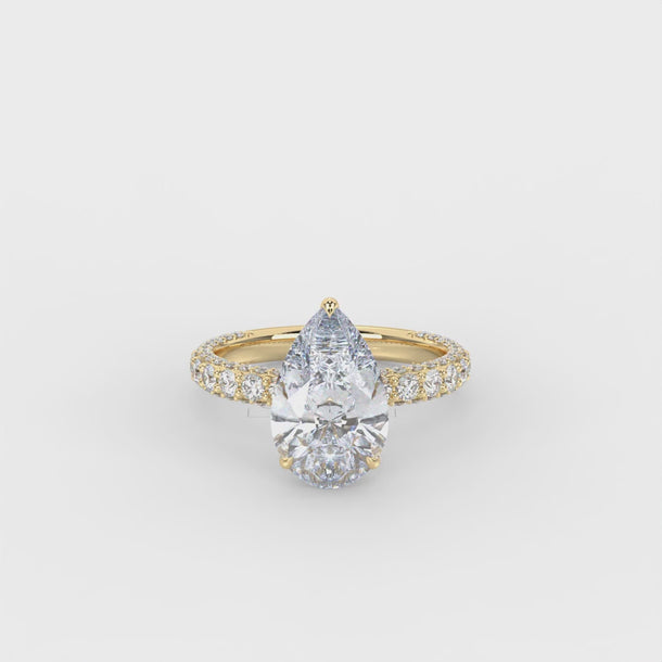 Lab Grown Diamond Engagement Ring "Nora" #color_yellow-gold