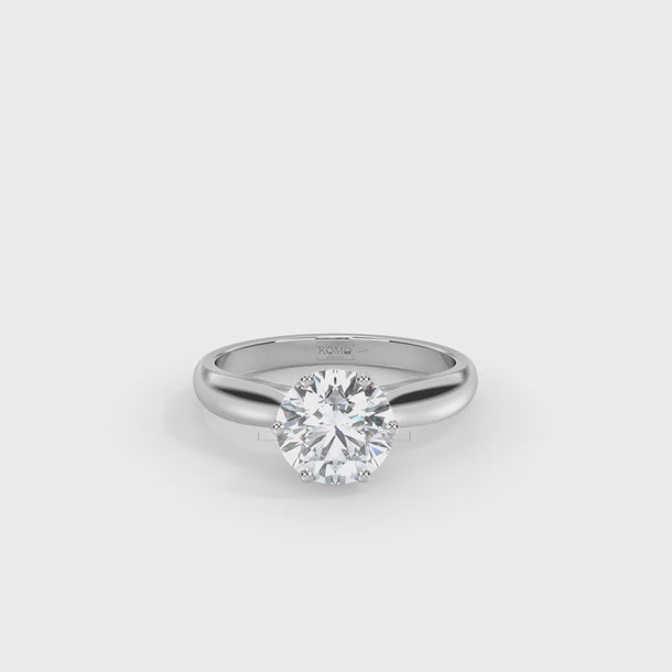 Lab Grown Diamond Engagement Ring "Grace" #color_platinum