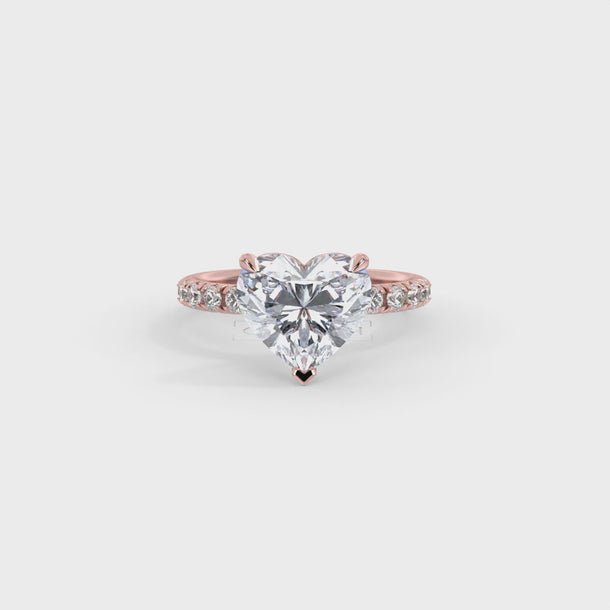 Lab Grown Diamond Engagement Ring "Juliette" #color_rose-gold