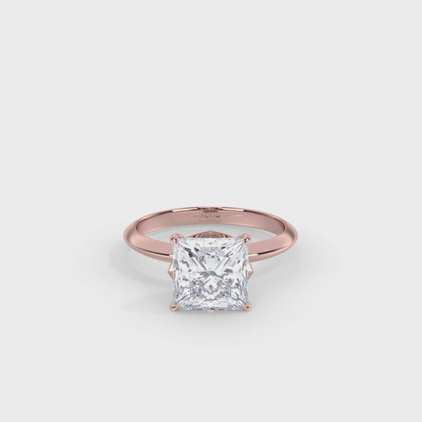 Lab Grown Diamond Engagement Ring "Zara" #color_rose-gold