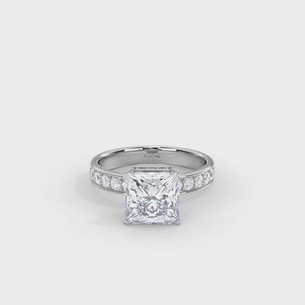 Lab Grown Diamond Engagement Ring "Helena" #color_white-gold