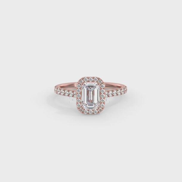 Lab Grown Diamond Engagement Ring "Alba" #color_rose-gold