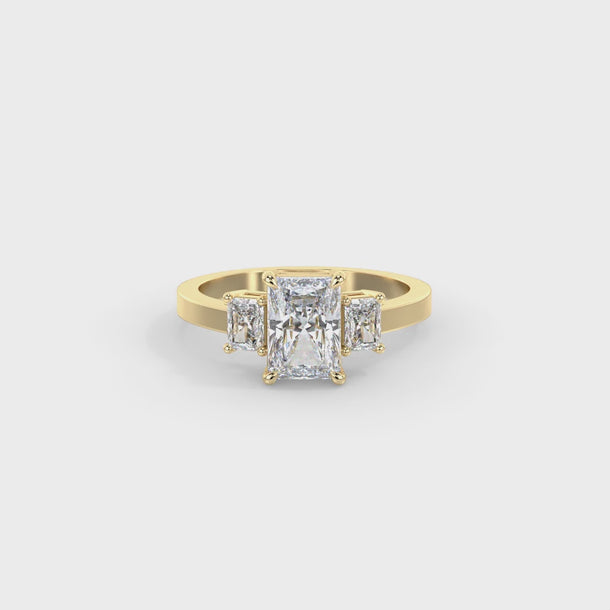 Lab Grown Diamond Engagement Ring "Vera" #color_yellow-gold