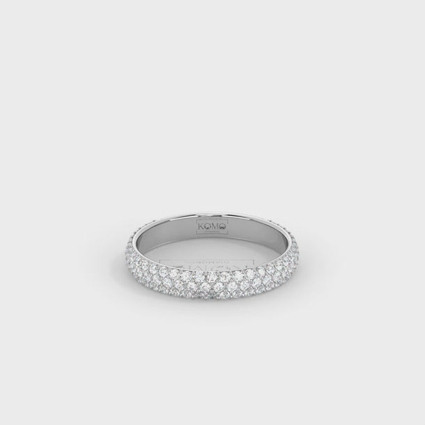 Lab Grown Diamond Wedding Ring "Lumina" #color_white-gold