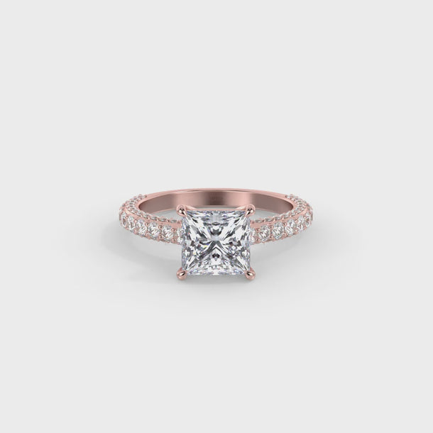 Lab Grown Diamond Engagement Ring "Augusta" #color_rose-gold