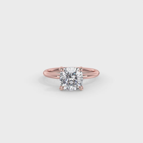 Lab Grown Diamond Engagement Ring "Mira" #color_rose-gold