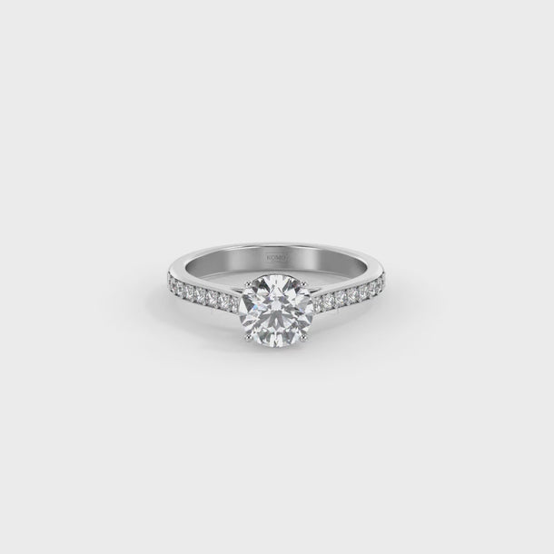Lab Grown Diamond Engagement Ring "Liora" #color_platinum