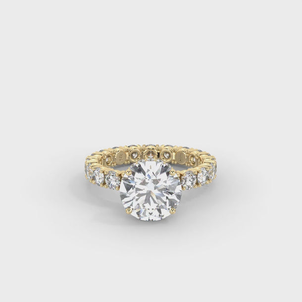 Lab Grown Diamond Engagement Ring "Anastasia" #color_yellow-gold