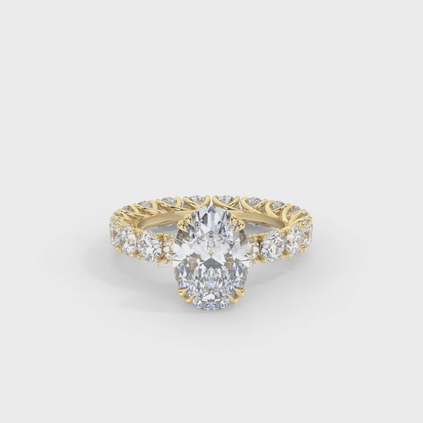 Lab Grown Diamond Engagement Ring "Ophelia" #color_yellow-gold