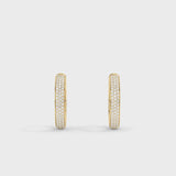 Lab Grown Diamond Hoop Earrings 