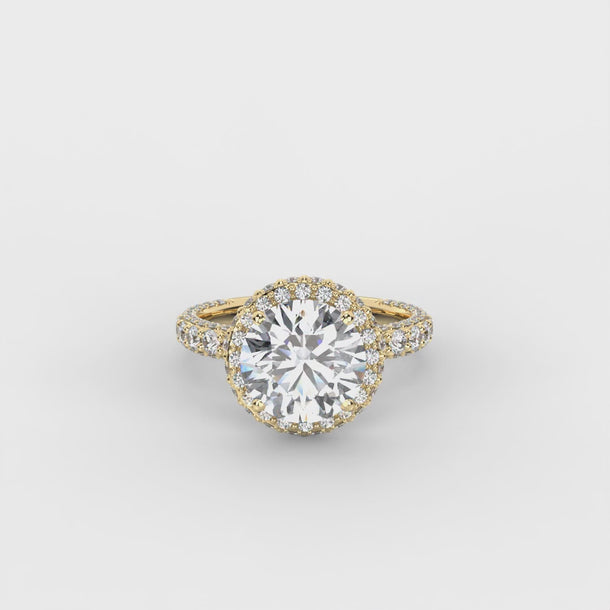 Lab Grown Diamond Engagement Ring "Astrid" #color_yellow-gold