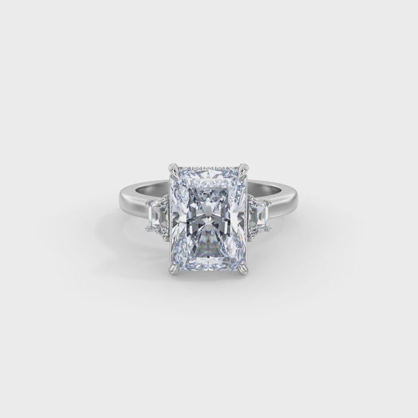 Lab Grown Diamond Engagement Ring "Theodora" #color_platinum