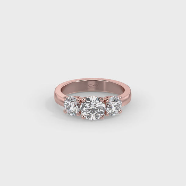 Lab Grown Diamond Engagement Ring "Triana" #color_rose-gold