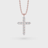 Lab Grown Diamond Cross Necklace 
