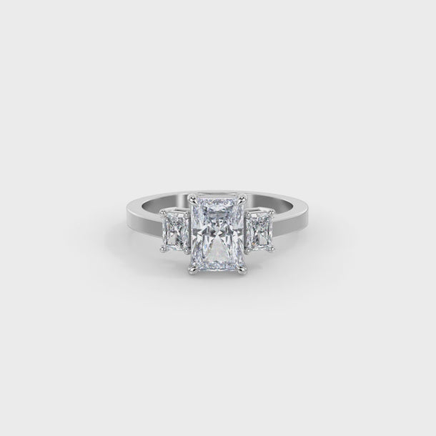 Lab Grown Diamond Engagement Ring "Vera" #color_platinum