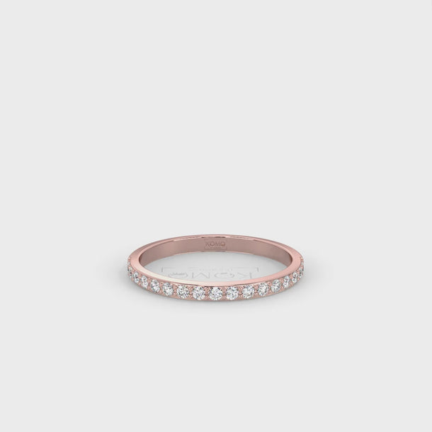 Lab Grown Diamond Wedding Ring "Sylvie" #color_rose-gold