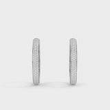 Lab Grown Diamond Hoop Earrings 