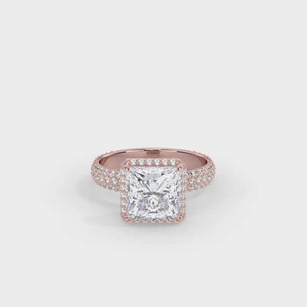 Lab Grown Diamond Engagement Ring "Lucia" #color_rose-gold