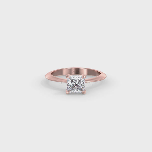 Lab Grown Diamond Engagement Ring "Victoria" #color_rose-gold
