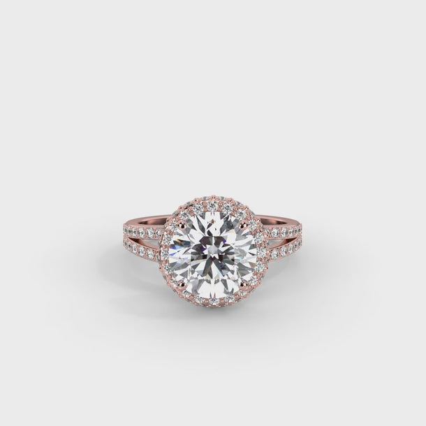 Lab Grown Diamond Engagement Ring "Odette" #color_rose-gold