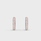 Lab Grown Diamond Hoop Earrings 
