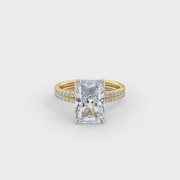 Lab Grown Diamond Engagement Ring "Boca" #color_yellow-gold