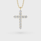 Lab Grown Diamond Cross Necklace 