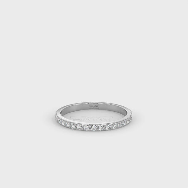 Lab Grown Diamond Wedding Ring "Sylvie" #color_platinum