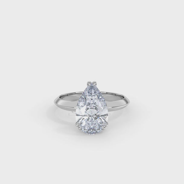 Lab Grown Diamond Engagement Ring "Kaia" #color_white-gold