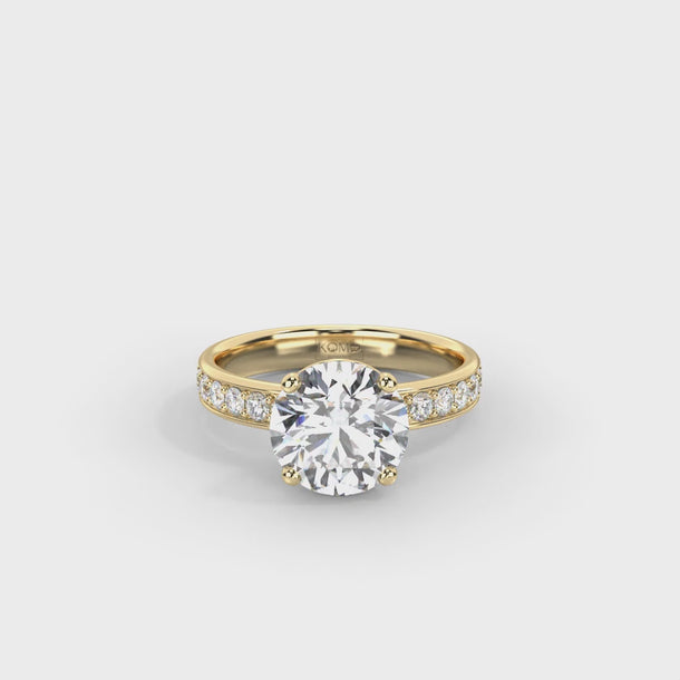 Lab Grown Diamond Engagement Ring "Sloane" #color_yellow-gold