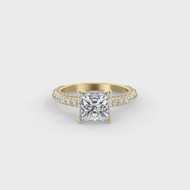 Lab Grown Diamond Engagement Ring "Augusta" #color_yellow-gold