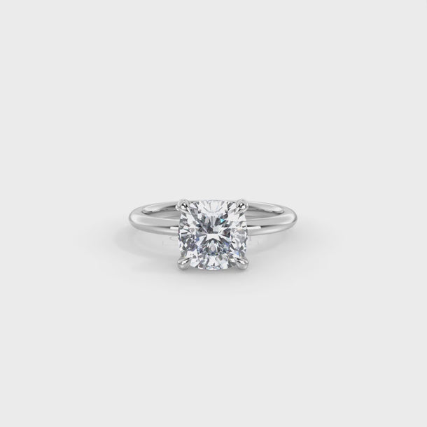 Lab Grown Diamond Engagement Ring "Mira" #color_white-gold