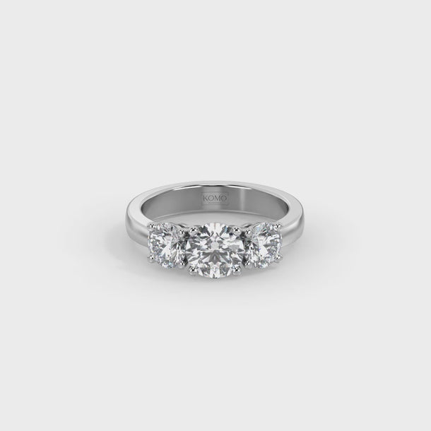 Lab Grown Diamond Engagement Ring "Triana" #color_white-gold