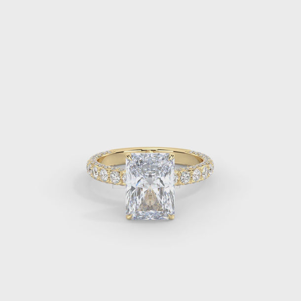Lab Grown Diamond Engagement Ring "Adelle" #color_yellow-gold