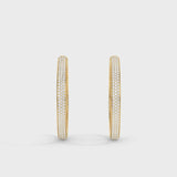 Lab Grown Diamond Hoop Earrings 