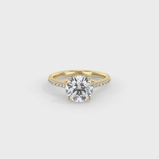 Lab Grown Diamond Engagement Ring "Nova" #color_yellow-gold