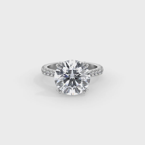 Lab Grown Diamond Engagement Ring "Estelle" #color_white-gold