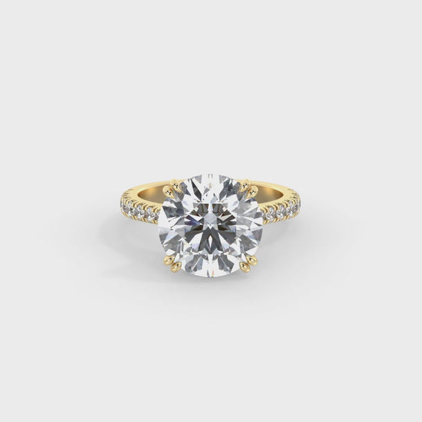 Lab Grown Diamond Engagement Ring "Estelle" #color_yellow-gold