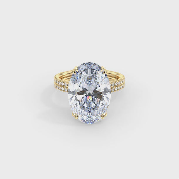 Lab Grown Diamond Engagement Ring "Callista" #color_yellow-gold