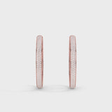 Lab Grown Diamond Hoop Earrings 