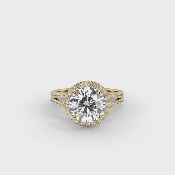 Lab Grown Diamond Engagement Ring "Odette" #color_yellow-gold
