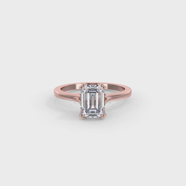 Lab Grown Diamond Engagement Ring "Cosima" #color_rose-gold