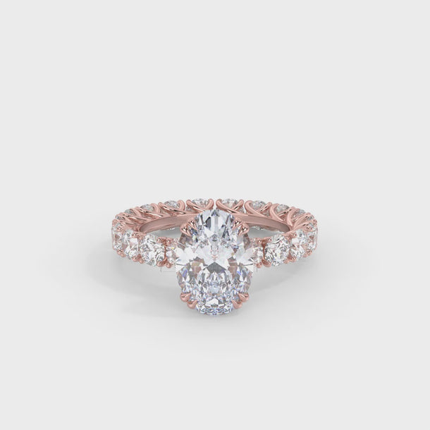 Lab Grown Diamond Engagement Ring "Ophelia" #color_rose-gold