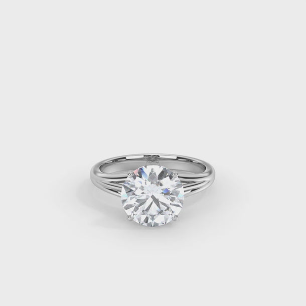 Lab Grown Diamond Engagement Ring "Delphine" #color_platinum